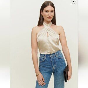 Reformation Paris Silk Top